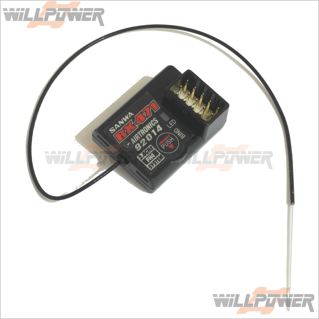 SANWA RX-471 4ch FHSS-4 Receiver #RX-471 / 92014