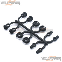 ARC Shock Ball Joint Set #R101040 [R8.0e][R8.0 2016][R8.0][R10-W][R10]