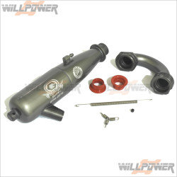 GO 1/8 Exhaust Pipe EFRA 2072 (Hard Coated) #PI-2072-0B