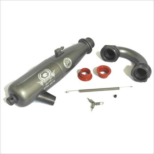 GO 1/8 Exhaust Pipe EFRA 2072 (Hard Coated) #PI-2072-0B