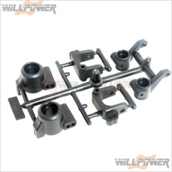 PR Caster Block & Rear Hub & Trailing Spindle #66400046 [S1]