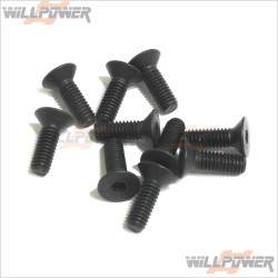 Sworkz M4x12mm Countersunk Screw #SW-108011 [S350 EVO][S35-4][S35-3][BK1]