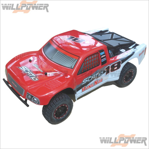 HongNor Short Course Racing Truck RTR w/Brushless Motor (Red) #SCRT10-BL-R