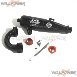 GO EFRA-2072 Exhaust Pipe Black #PI-2072-02