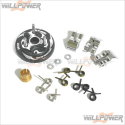 Alpha 34mm Flywheel + Clutch Shoe + Spring #E70-BU02100