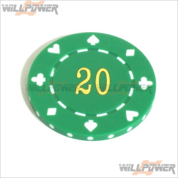 WillPower CASINO Poker Gambling Chip $20 (Las Vegas/Macau) #N4R WillPower CASINO Poker Gambling Chip $20 (Las Vegas/Macau) #N4R