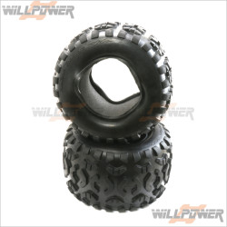 HOBAO Monster Truck Tyres Tires w/ Foam #BT-503 [Hyper MT]