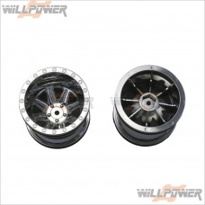 CEN Racing Monster Truck Wheel (Chrome) 2.2 x 2.4 #CQ0603 [Q-Series]