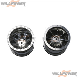 CEN Racing Monster Truck Wheel (Chrome) 2.2 x 2.4 #CQ0603 [Q-Series]